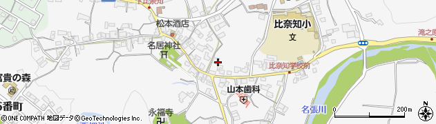 三重県名張市下比奈知1874周辺の地図
