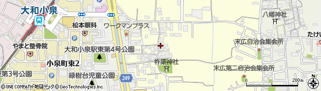 奈良県大和郡山市小林町232周辺の地図