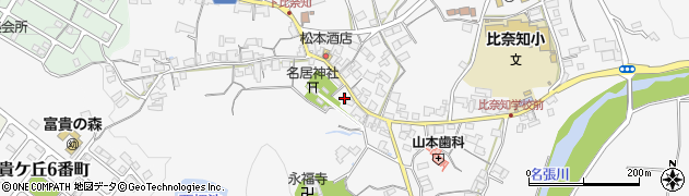 三重県名張市下比奈知2016周辺の地図