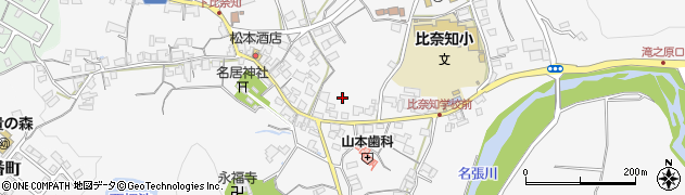 三重県名張市下比奈知1828周辺の地図