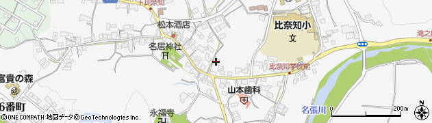 三重県名張市下比奈知1872周辺の地図