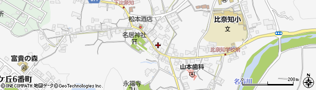 三重県名張市下比奈知1860周辺の地図