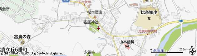 三重県名張市下比奈知2017周辺の地図