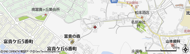 三重県名張市下比奈知2068周辺の地図