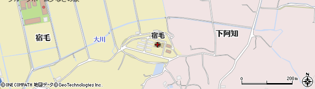 岡山市　宿毛保育園周辺の地図