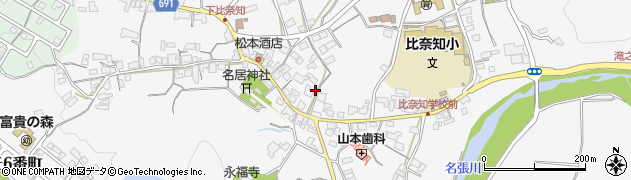三重県名張市下比奈知1838周辺の地図
