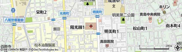 八尾郵便局周辺の地図