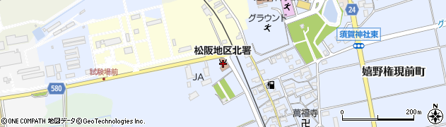 松阪地区広域消防組合松阪北消防署周辺の地図
