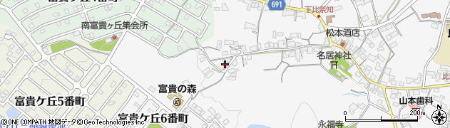 三重県名張市下比奈知2580周辺の地図