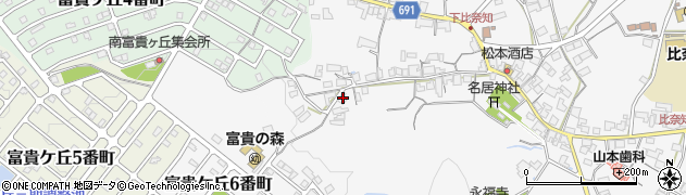 三重県名張市下比奈知2073周辺の地図