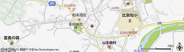 三重県名張市下比奈知1859周辺の地図