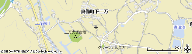 岡山県倉敷市真備町下二万1383周辺の地図