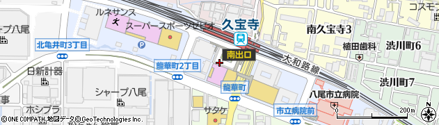 大阪府八尾市龍華町周辺の地図