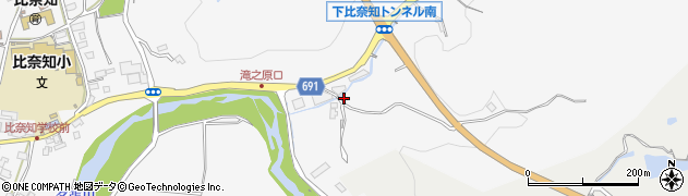 三重県名張市下比奈知3693周辺の地図