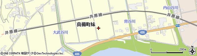 岡山県倉敷市真備町妹周辺の地図
