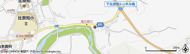三重県名張市下比奈知3698周辺の地図