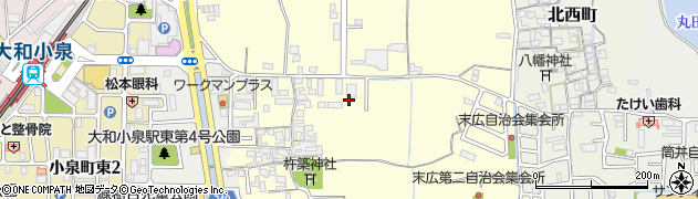 奈良県大和郡山市小林町366周辺の地図