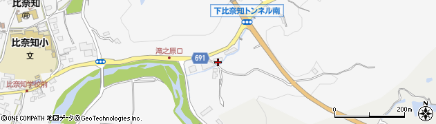 三重県名張市下比奈知3637周辺の地図