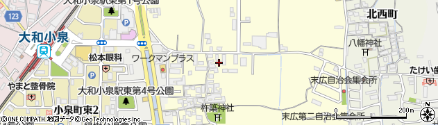 奈良県大和郡山市小林町335周辺の地図