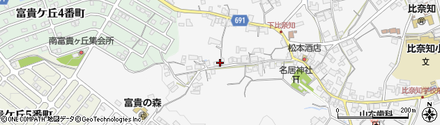 三重県名張市下比奈知2547周辺の地図
