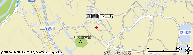 岡山県倉敷市真備町下二万1412周辺の地図
