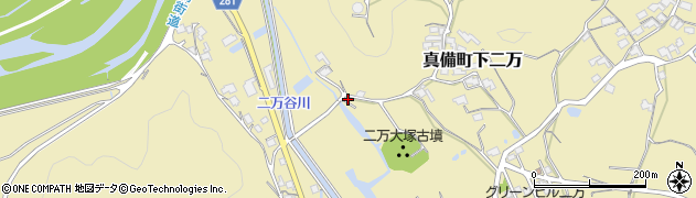岡山県倉敷市真備町下二万1534周辺の地図