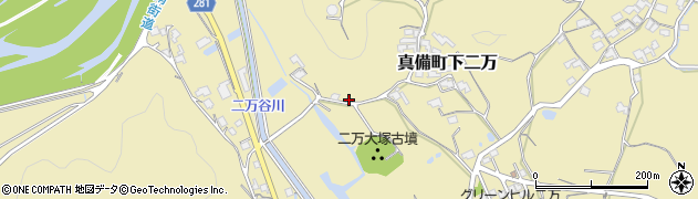 岡山県倉敷市真備町下二万1487周辺の地図