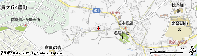 三重県名張市下比奈知2540周辺の地図