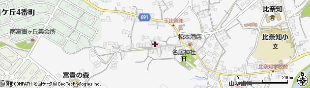 三重県名張市下比奈知2537周辺の地図