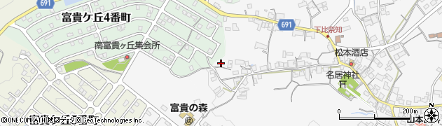 三重県名張市下比奈知2576周辺の地図