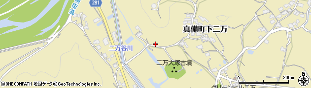 岡山県倉敷市真備町下二万1488周辺の地図