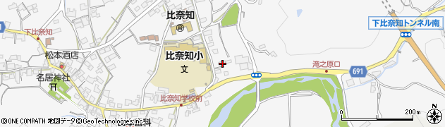 三重県名張市下比奈知1465周辺の地図