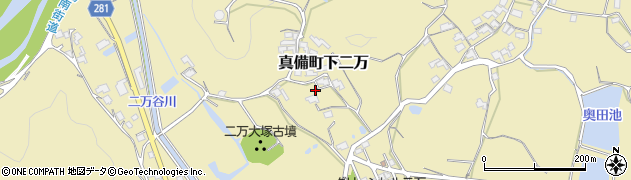 岡山県倉敷市真備町下二万1411周辺の地図