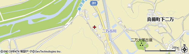 岡山県倉敷市真備町下二万1764周辺の地図