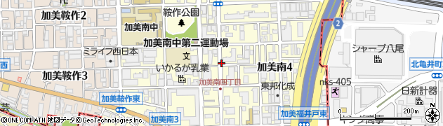 大阪府大阪市平野区加美南周辺の地図