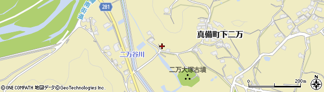 岡山県倉敷市真備町下二万1489周辺の地図