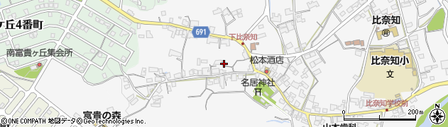 三重県名張市下比奈知2530周辺の地図