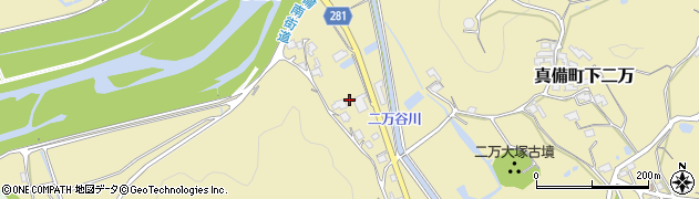 岡山県倉敷市真備町下二万1763周辺の地図