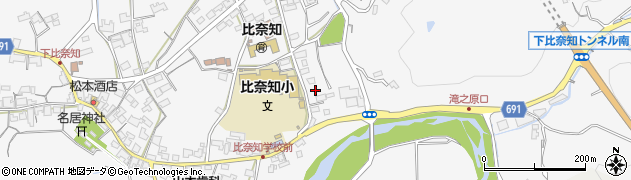 三重県名張市下比奈知1503周辺の地図
