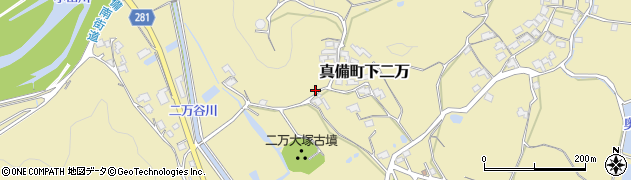 岡山県倉敷市真備町下二万1483周辺の地図