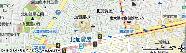 北加賀屋1丁目のつるさんかめさんの家周辺の地図
