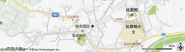 三重県名張市下比奈知2101周辺の地図