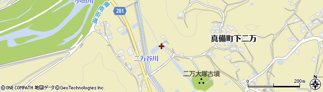 岡山県倉敷市真備町下二万1532周辺の地図