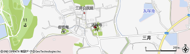 法輪寺周辺の地図