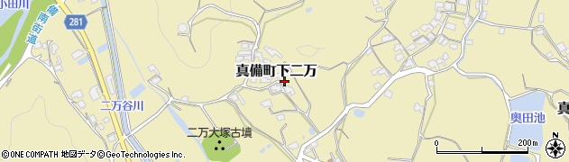 岡山県倉敷市真備町下二万1419周辺の地図