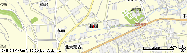 愛知県田原市高松町（長間）周辺の地図