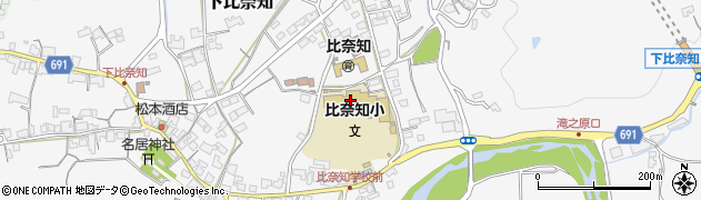 三重県名張市下比奈知1422周辺の地図