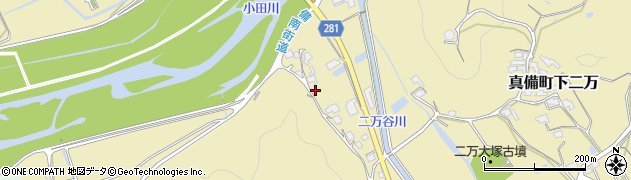 岡山県倉敷市真備町下二万1759周辺の地図