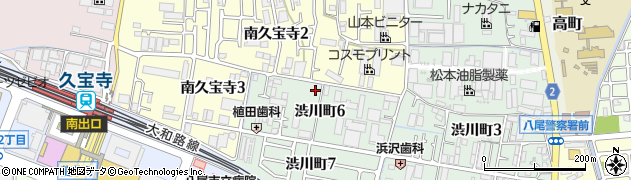 大阪府八尾市渋川町6丁目周辺の地図