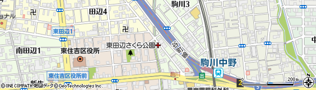 株式会社ワタナベ楽器店　駒川音楽センター周辺の地図